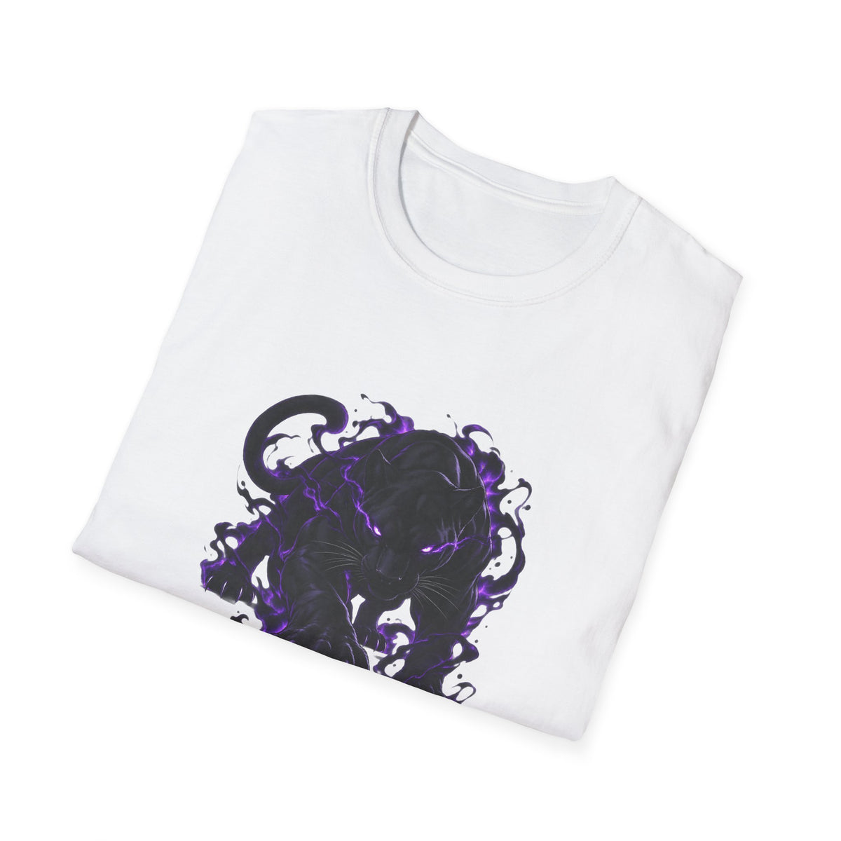 Black Panther with Purple Flames