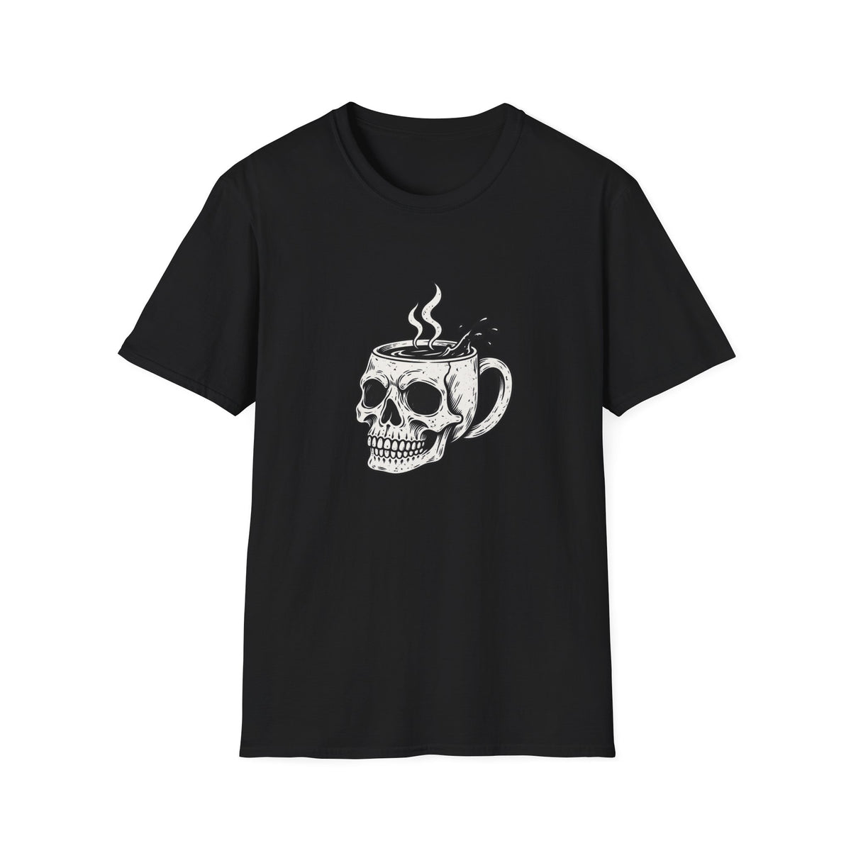 Skull with Coffee Mug