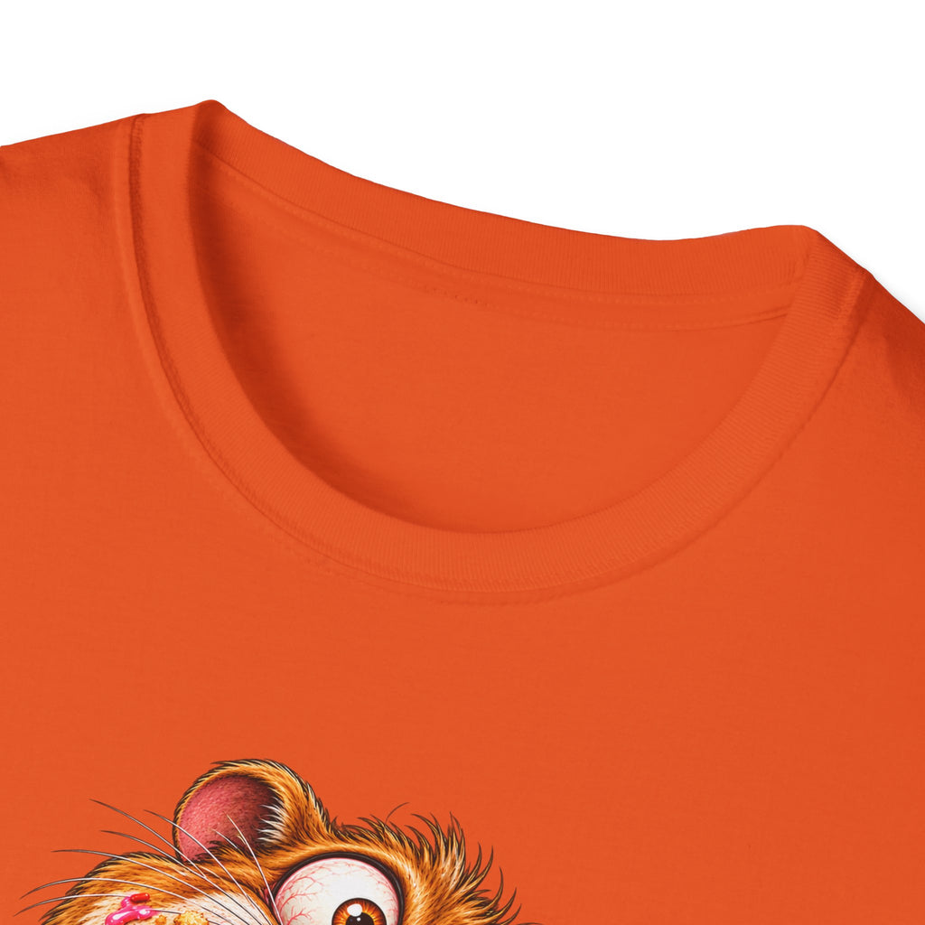 Cartoon Hamster Eating Doughnut