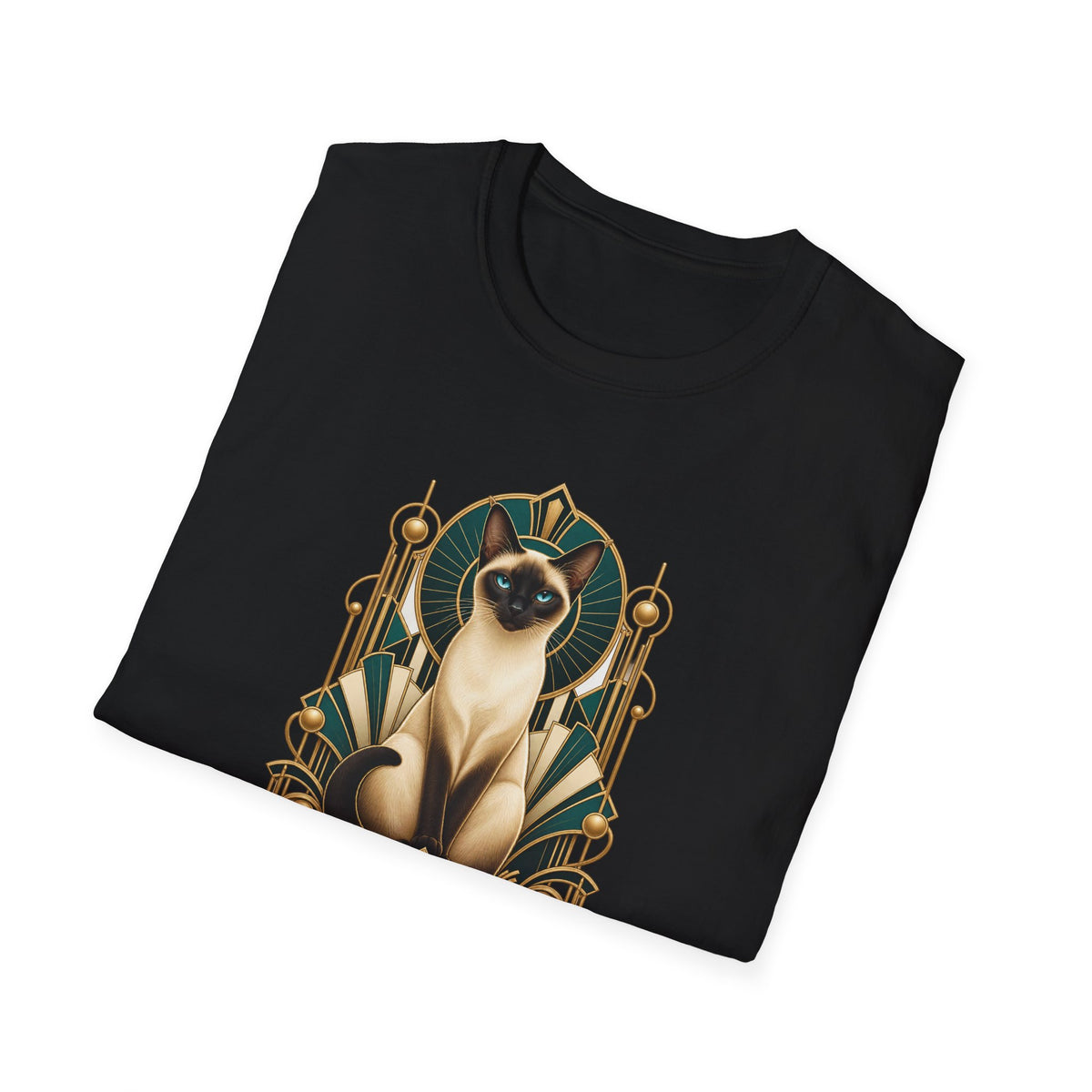 Elegant Siamese Cat Illustration