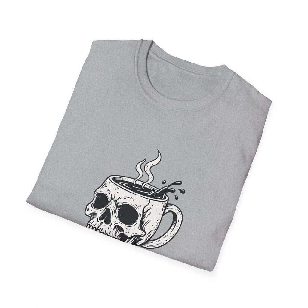 Skull with Coffee Mug