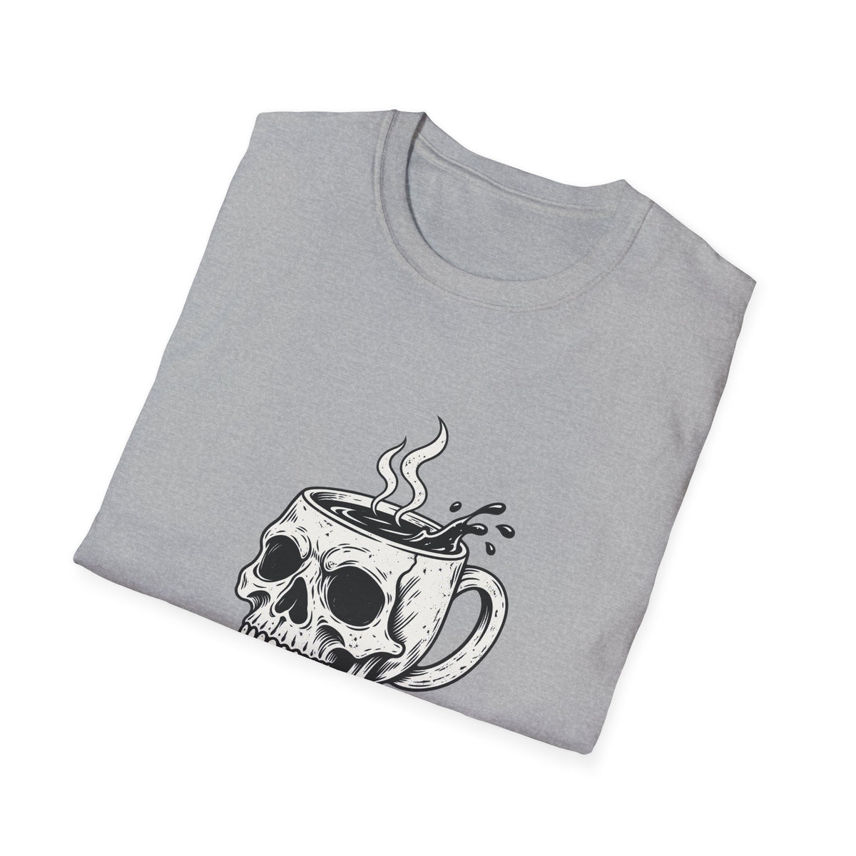 Skull with Coffee Mug