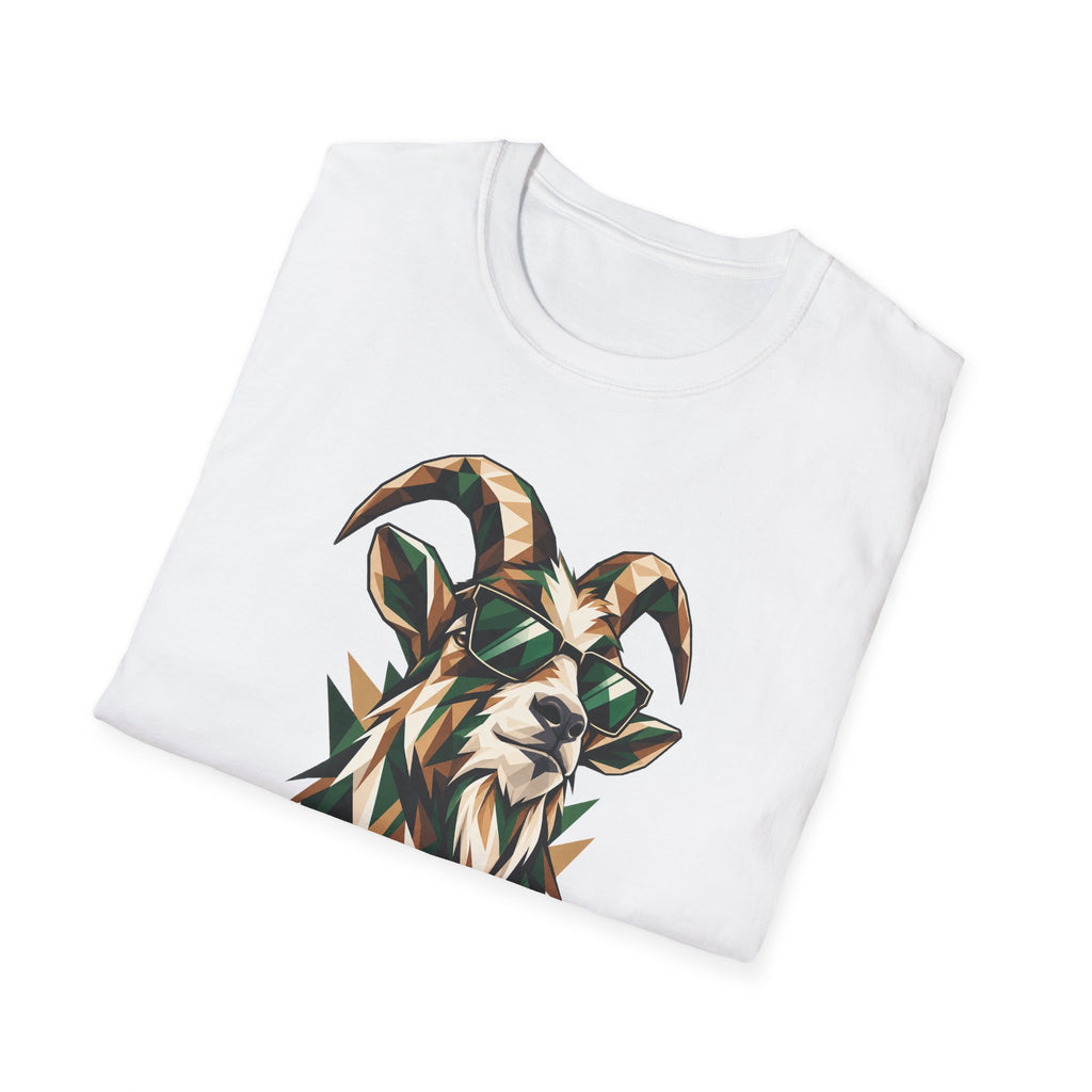 Geometric Goat with Sunglasses
