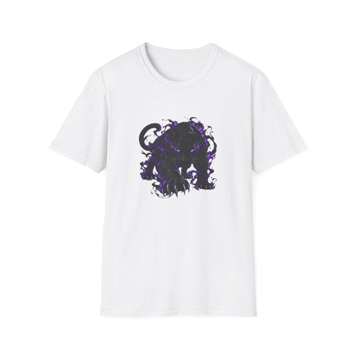 Black Panther with Purple Flames