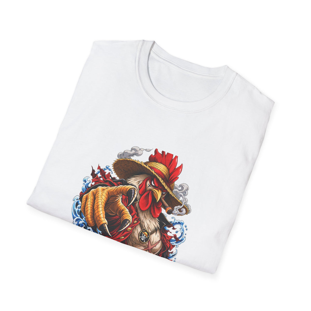 Rooster with Cigar and Skull