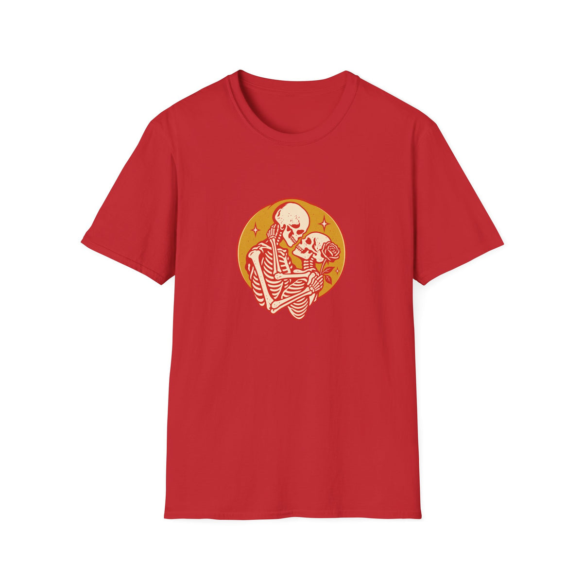Two Skulls with Rose