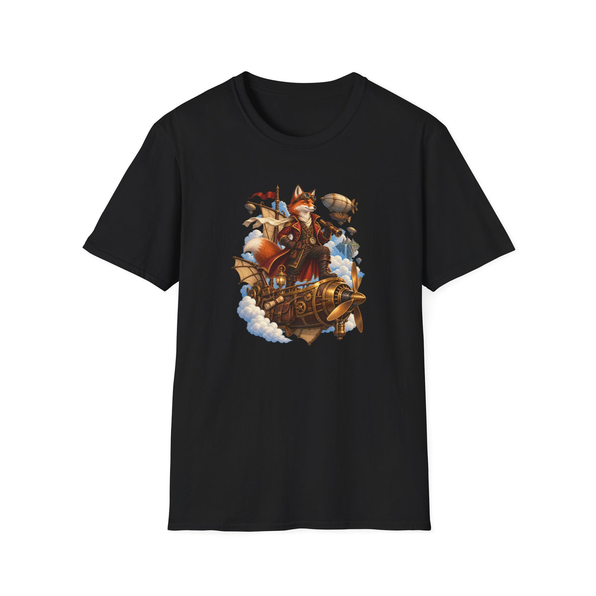 Steampunk Fox Airship Pilot