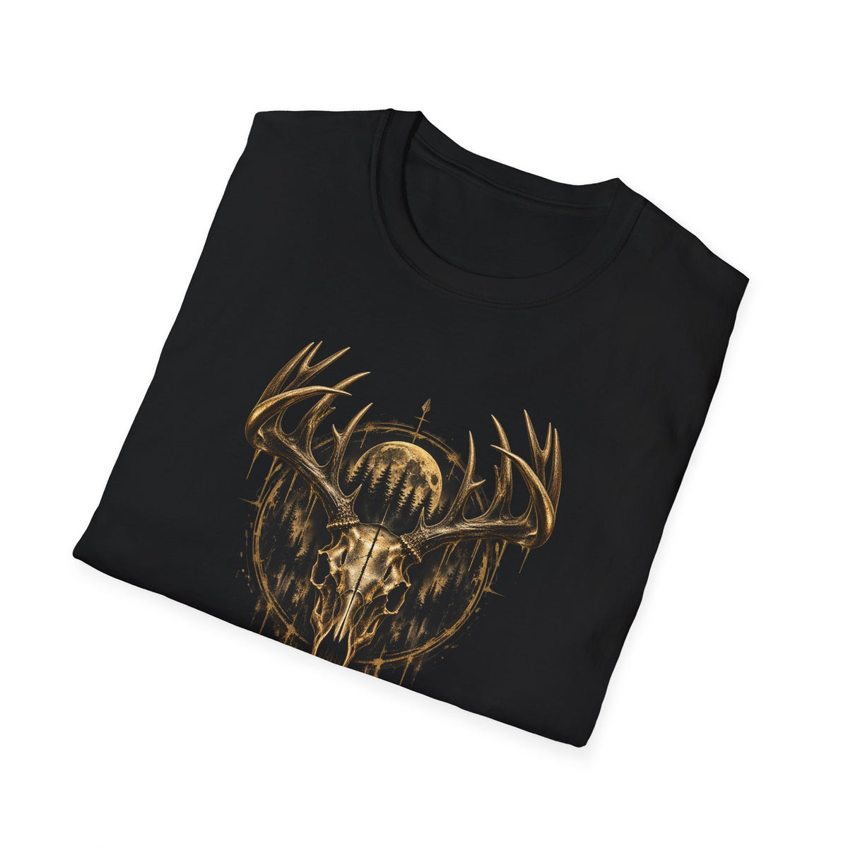 Skull with Antlers and Moon