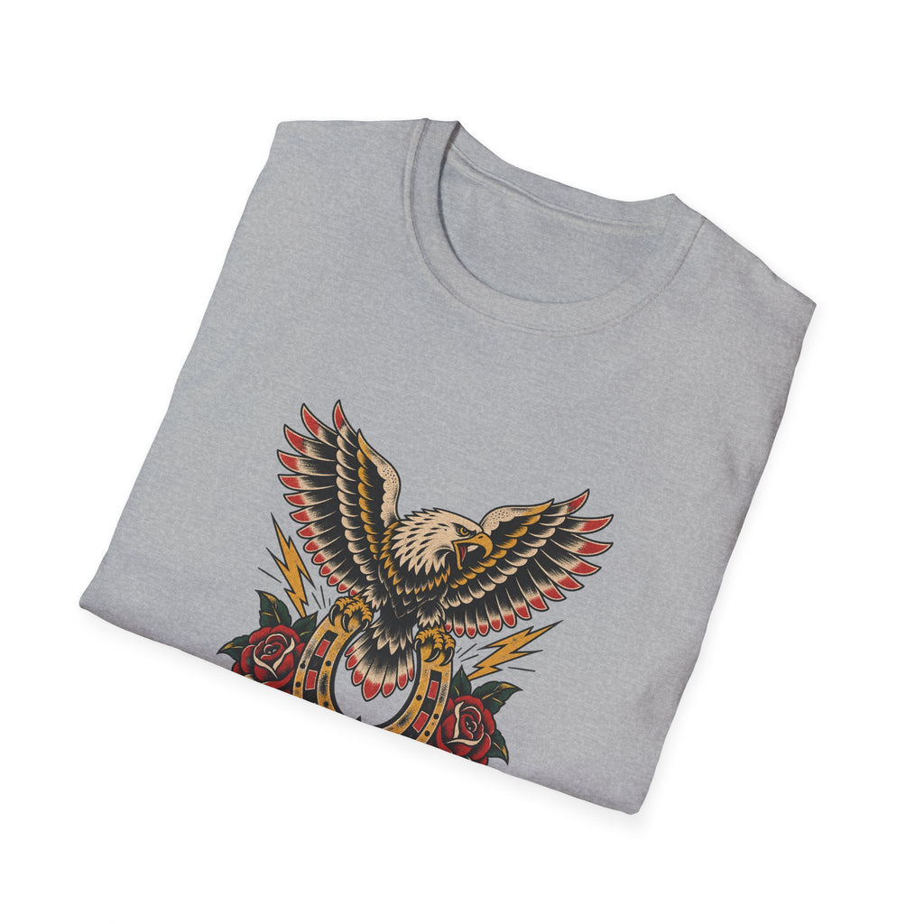Eagle with Horse Shoe and Roses