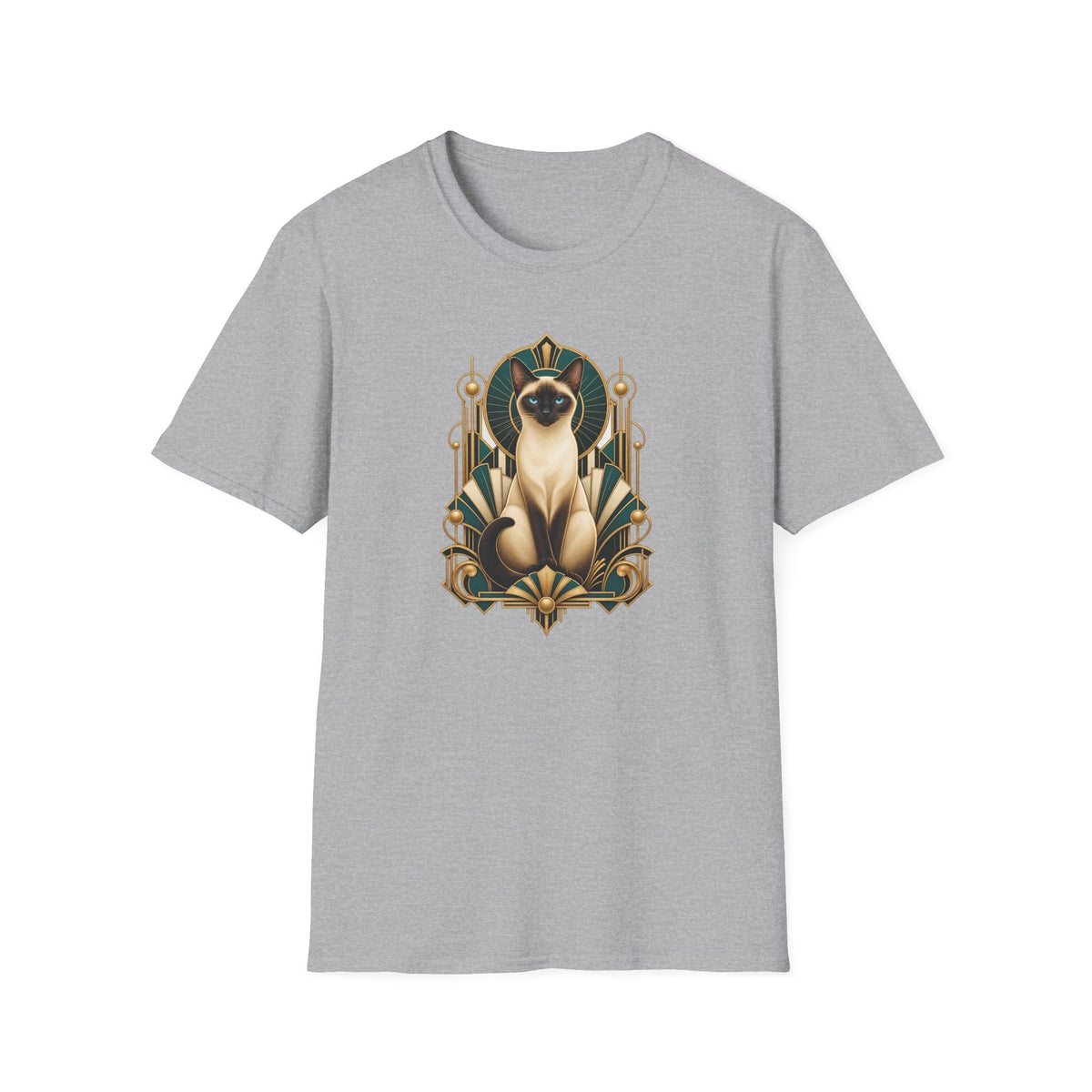 Elegant Siamese Cat Illustration