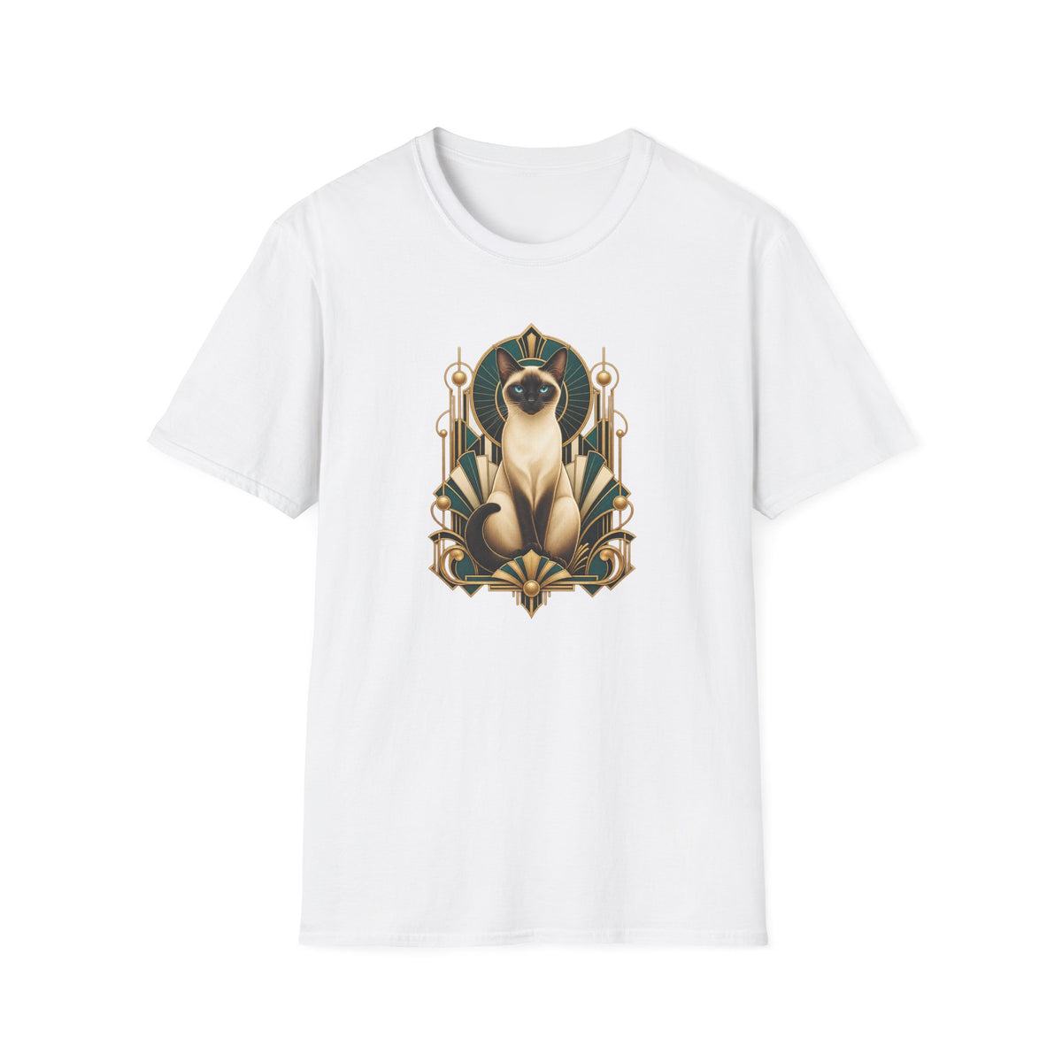Elegant Siamese Cat Illustration
