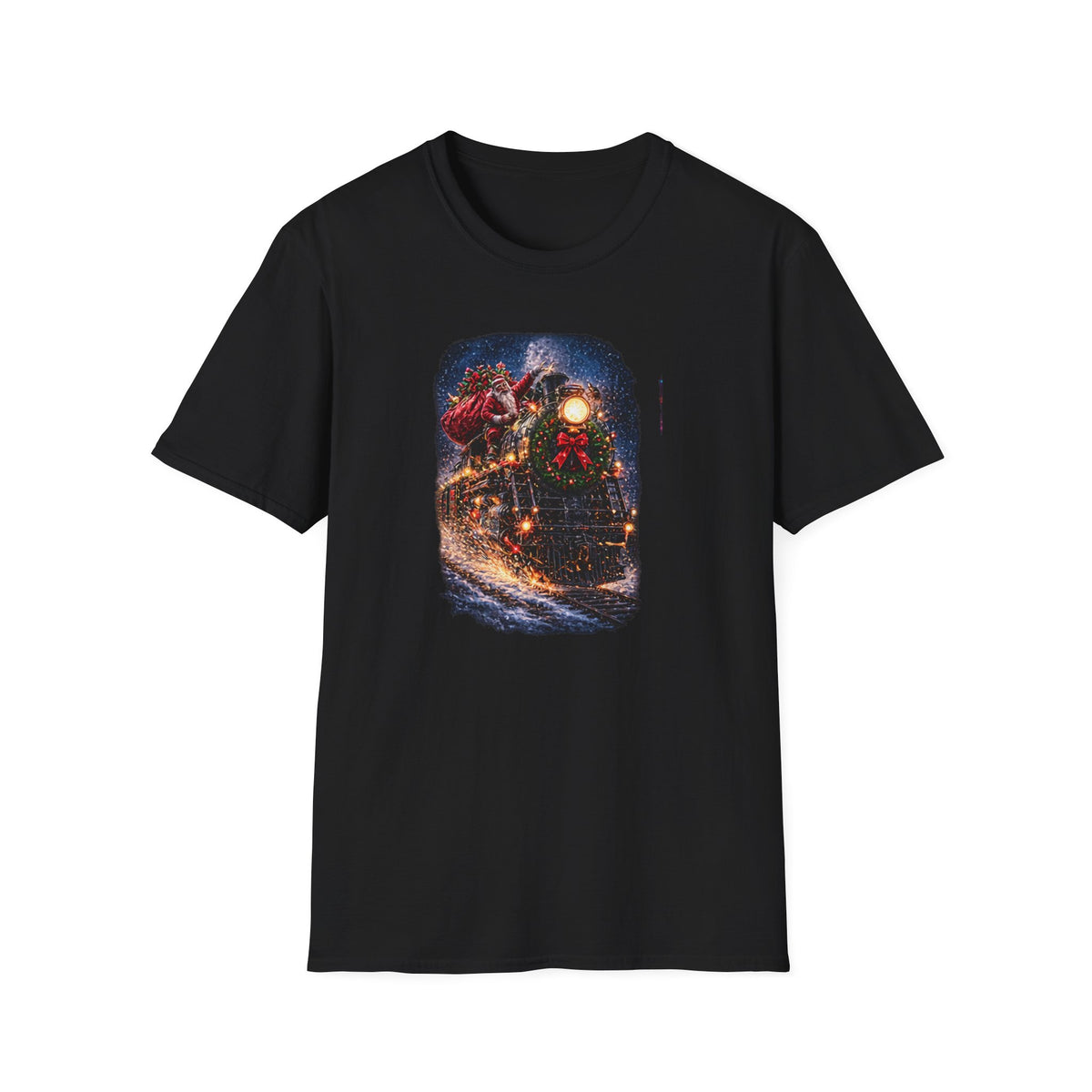 Santa on a Christmas Train