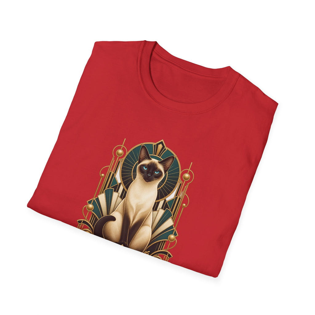 Elegant Siamese Cat Illustration