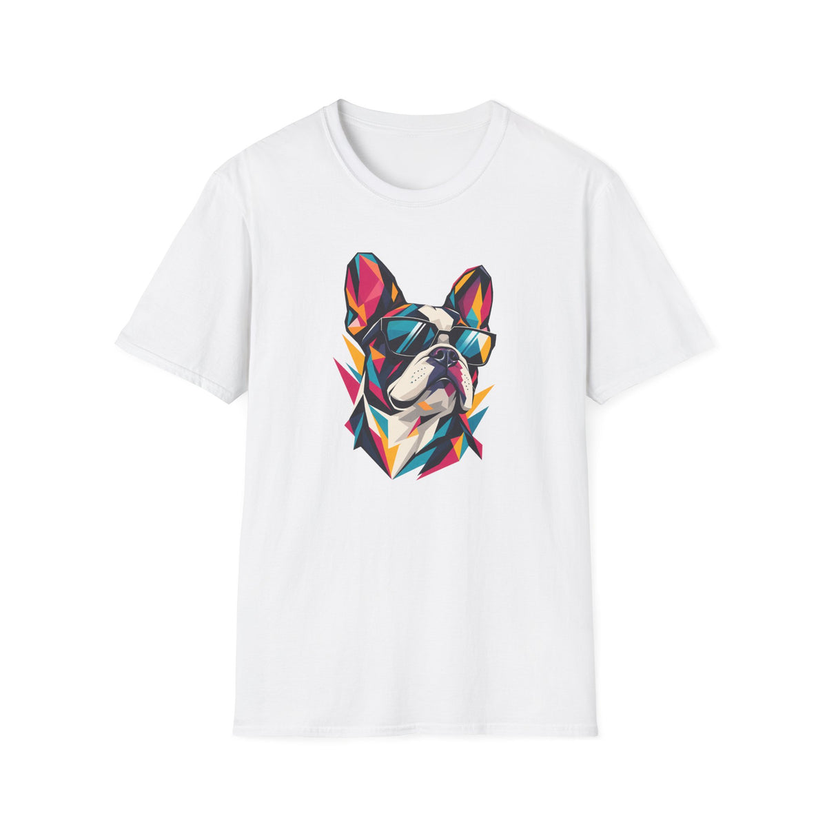 Geometric Dog with Sunglasses