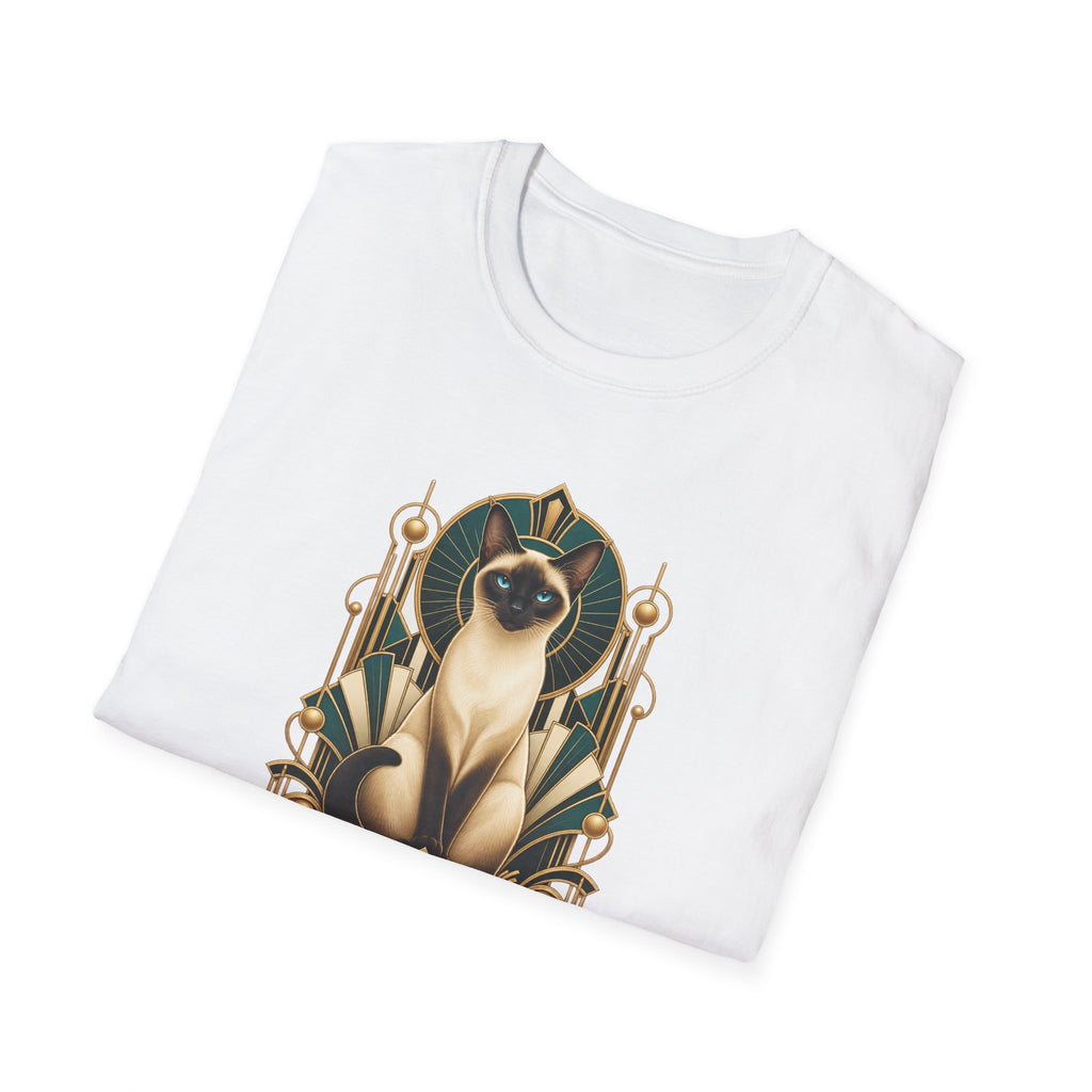 Elegant Siamese Cat Illustration