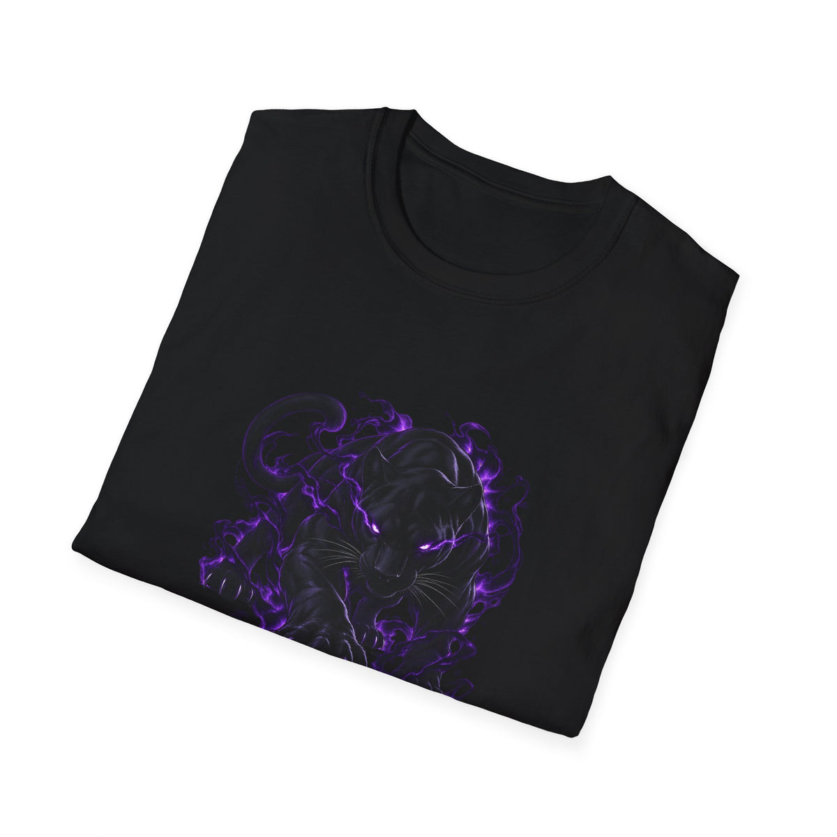Black Panther with Purple Flames