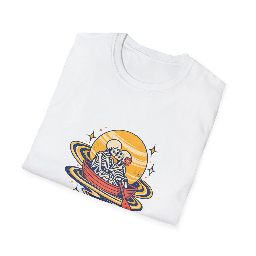 Skeleton Couple in Boat