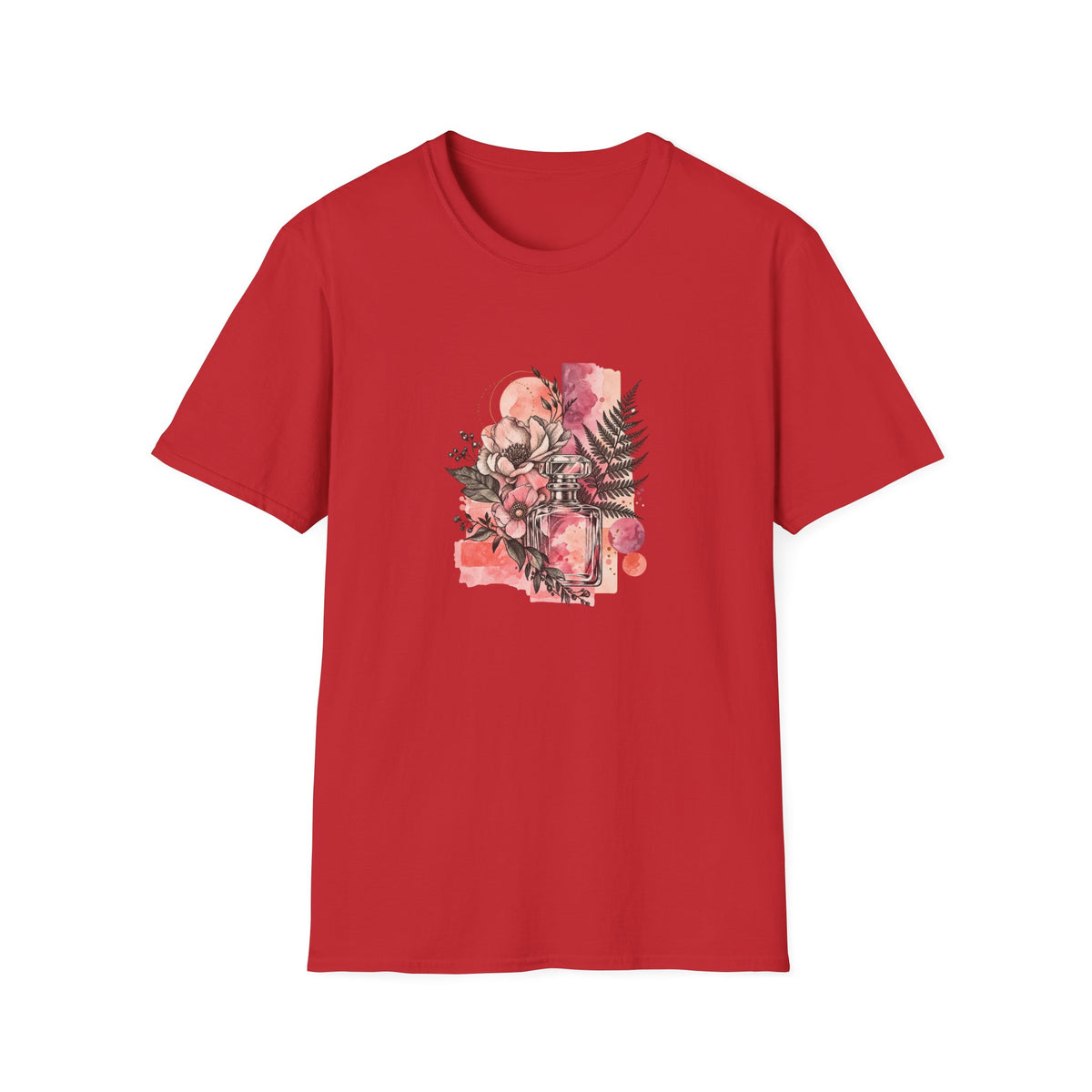 Floral & Bottle Illustration