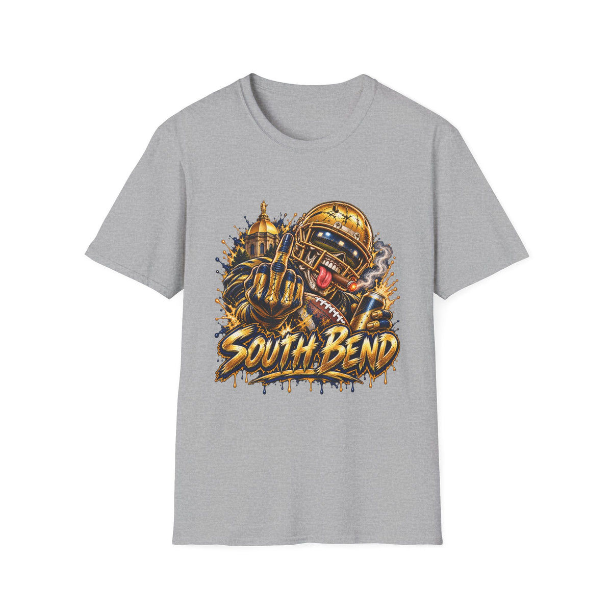 South Bend Illustration — Unisex Softstyle T-Shirt