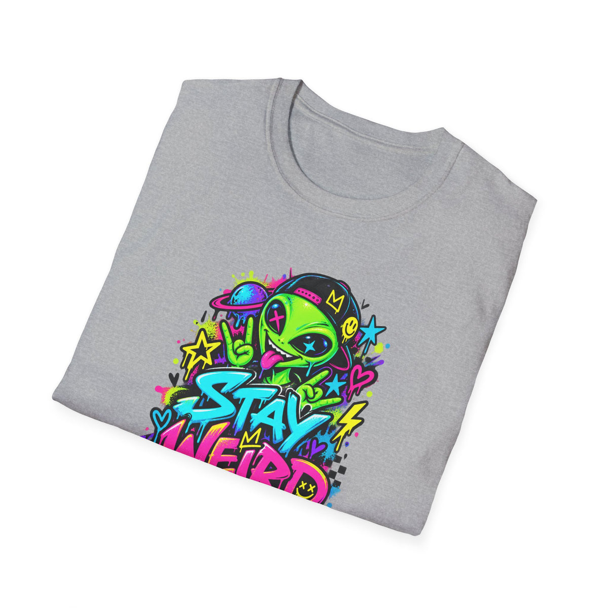 Stay Weird Alien Graphic Tee