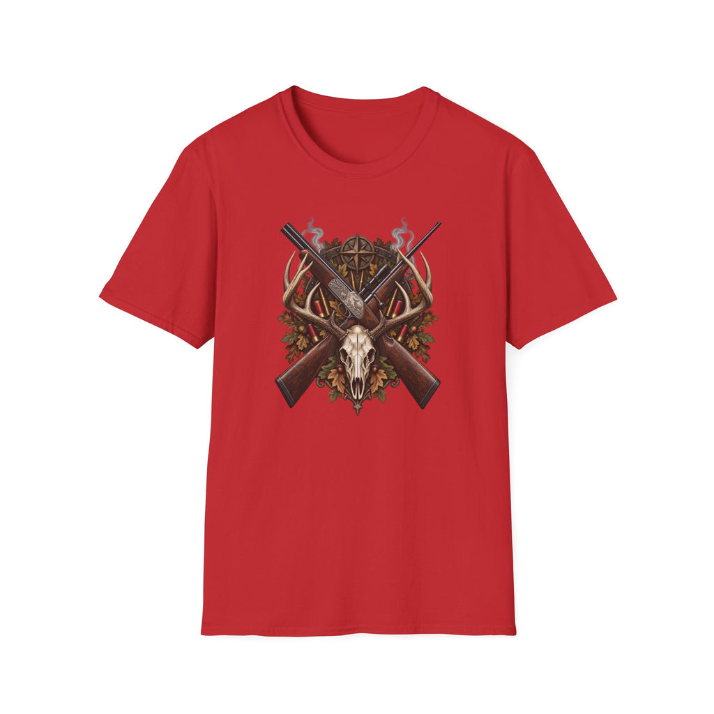 Crossed Guns with Skull and Antlers