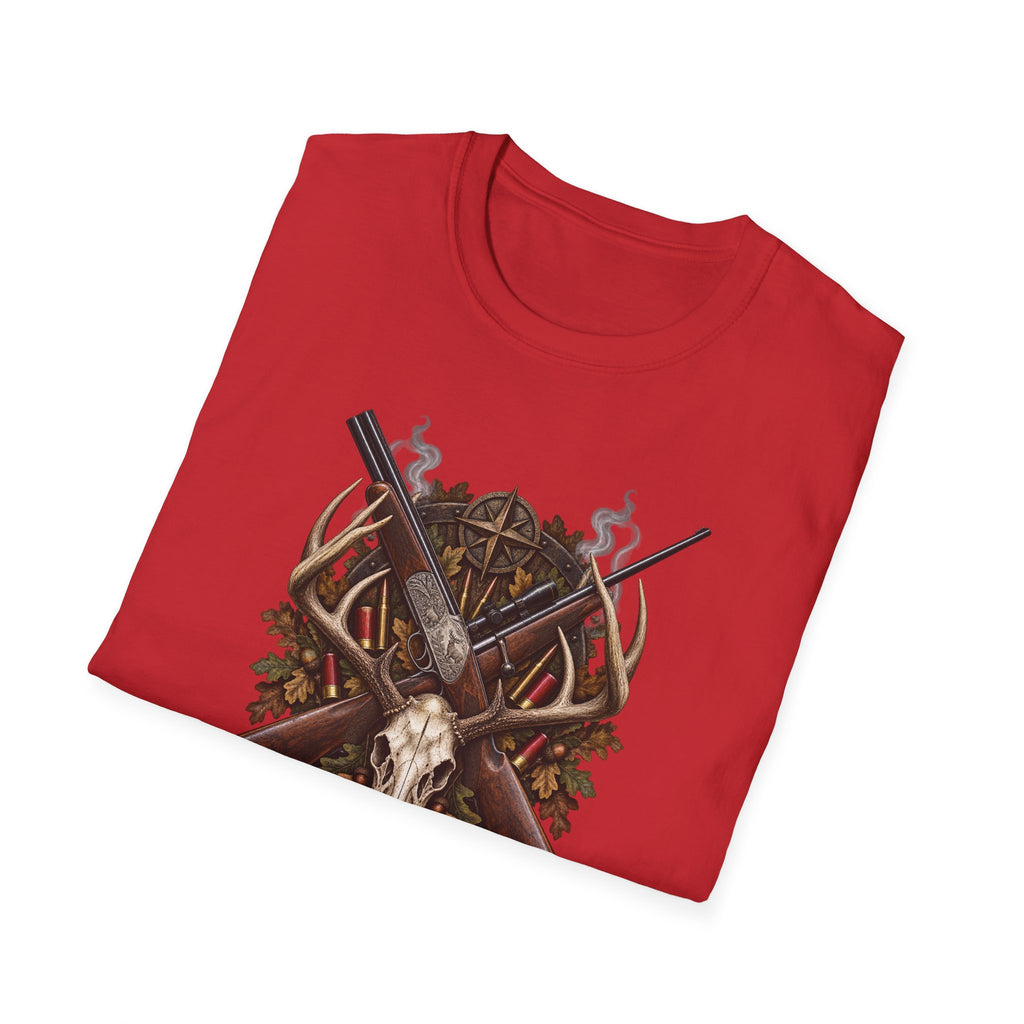 Crossed Guns with Skull and Antlers
