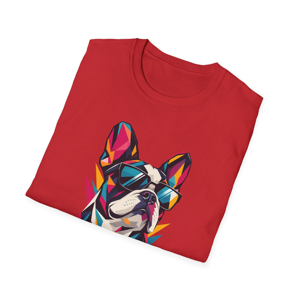 Geometric Dog with Sunglasses