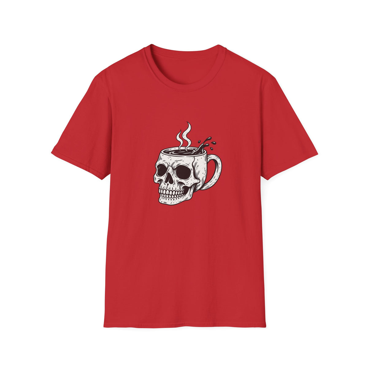 Skull with Coffee Mug