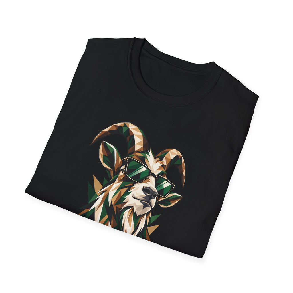 Geometric Goat with Sunglasses