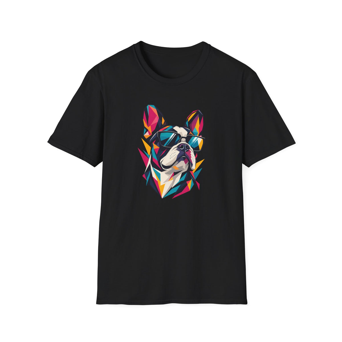 Geometric Dog with Sunglasses