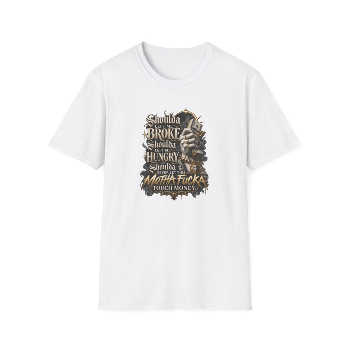 Dark Typography Graphic Shirt