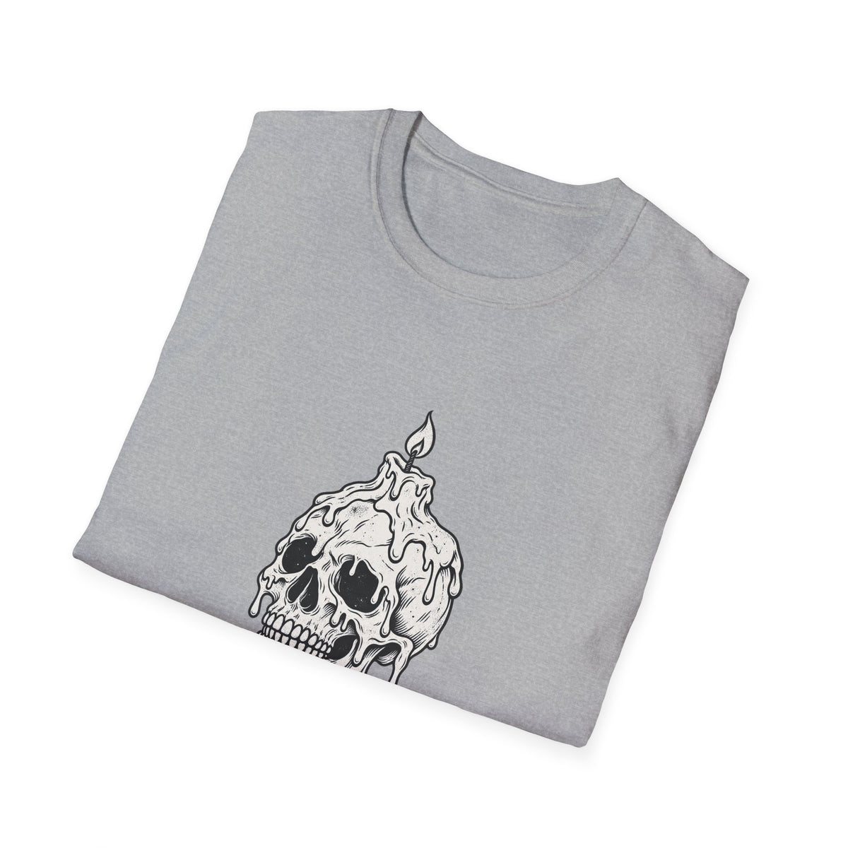 Skull with Burning Candle