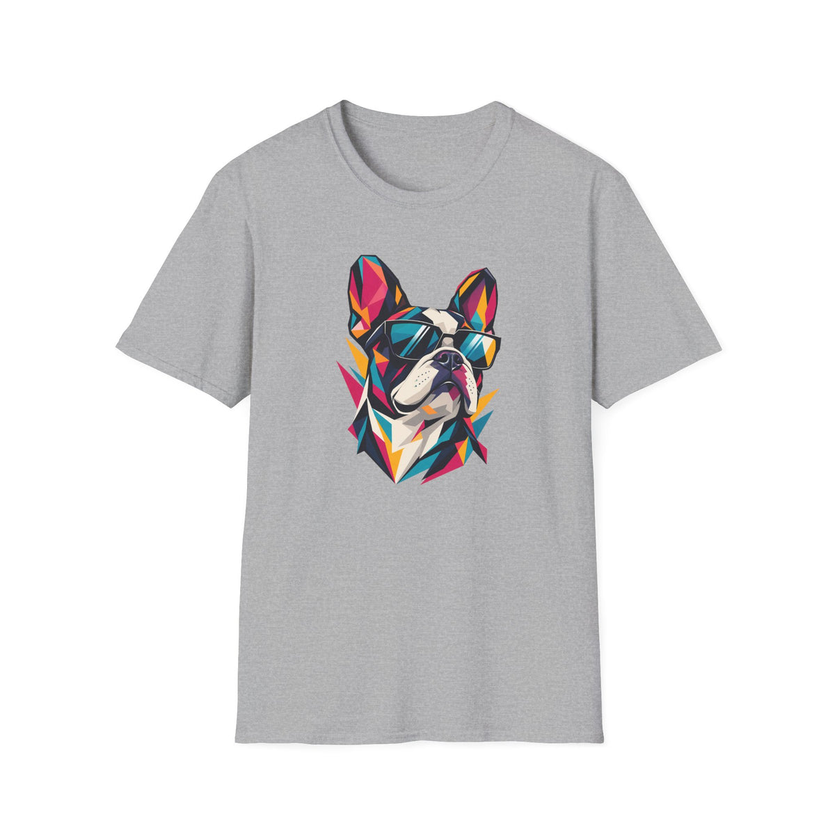 Geometric Dog with Sunglasses