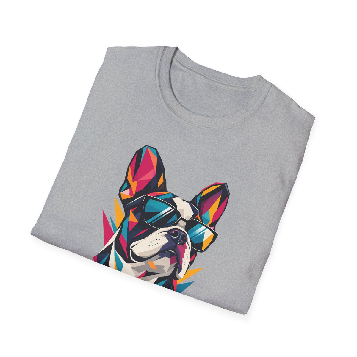 Geometric Dog with Sunglasses