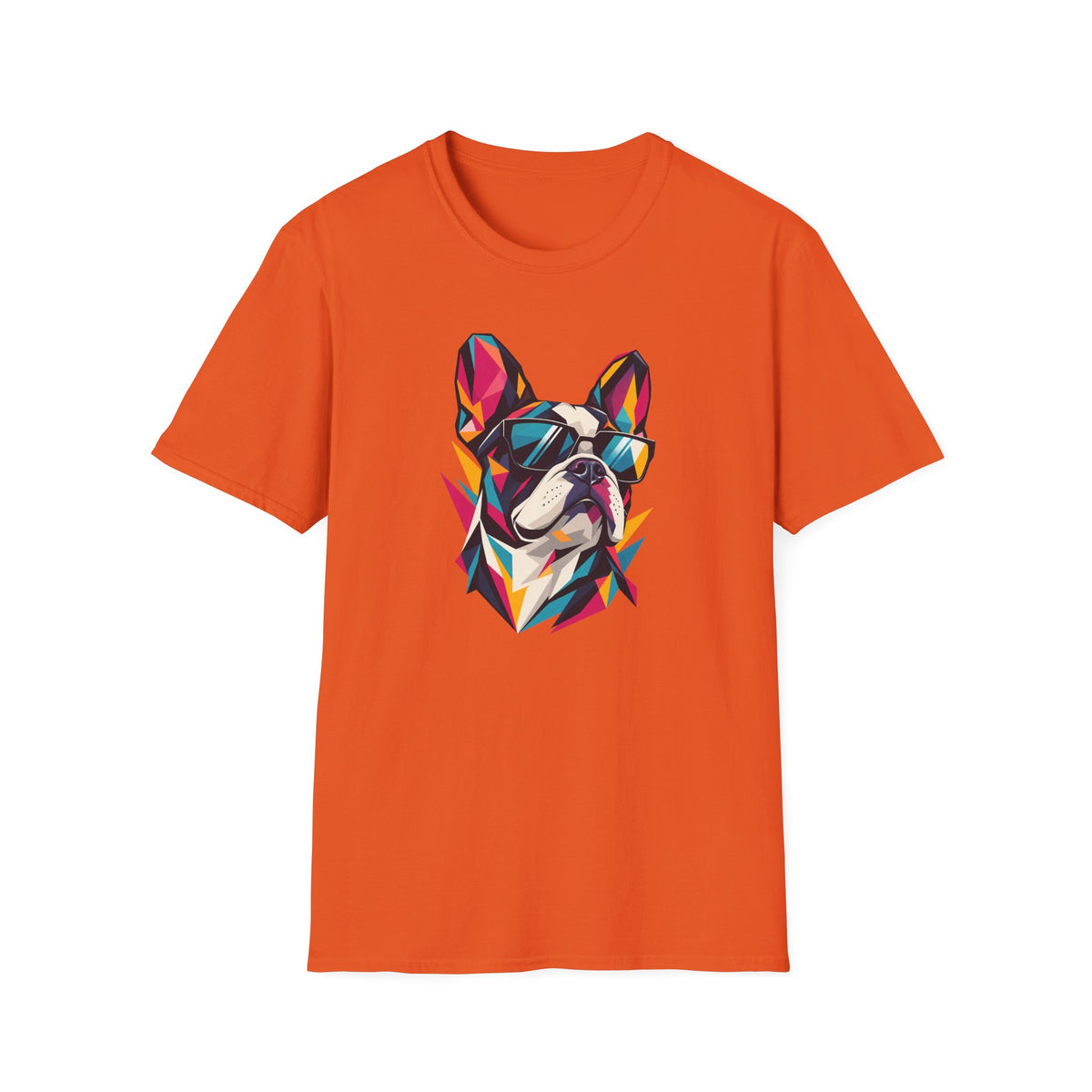 Geometric Dog with Sunglasses