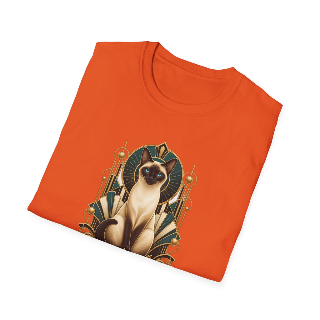 Elegant Siamese Cat Illustration