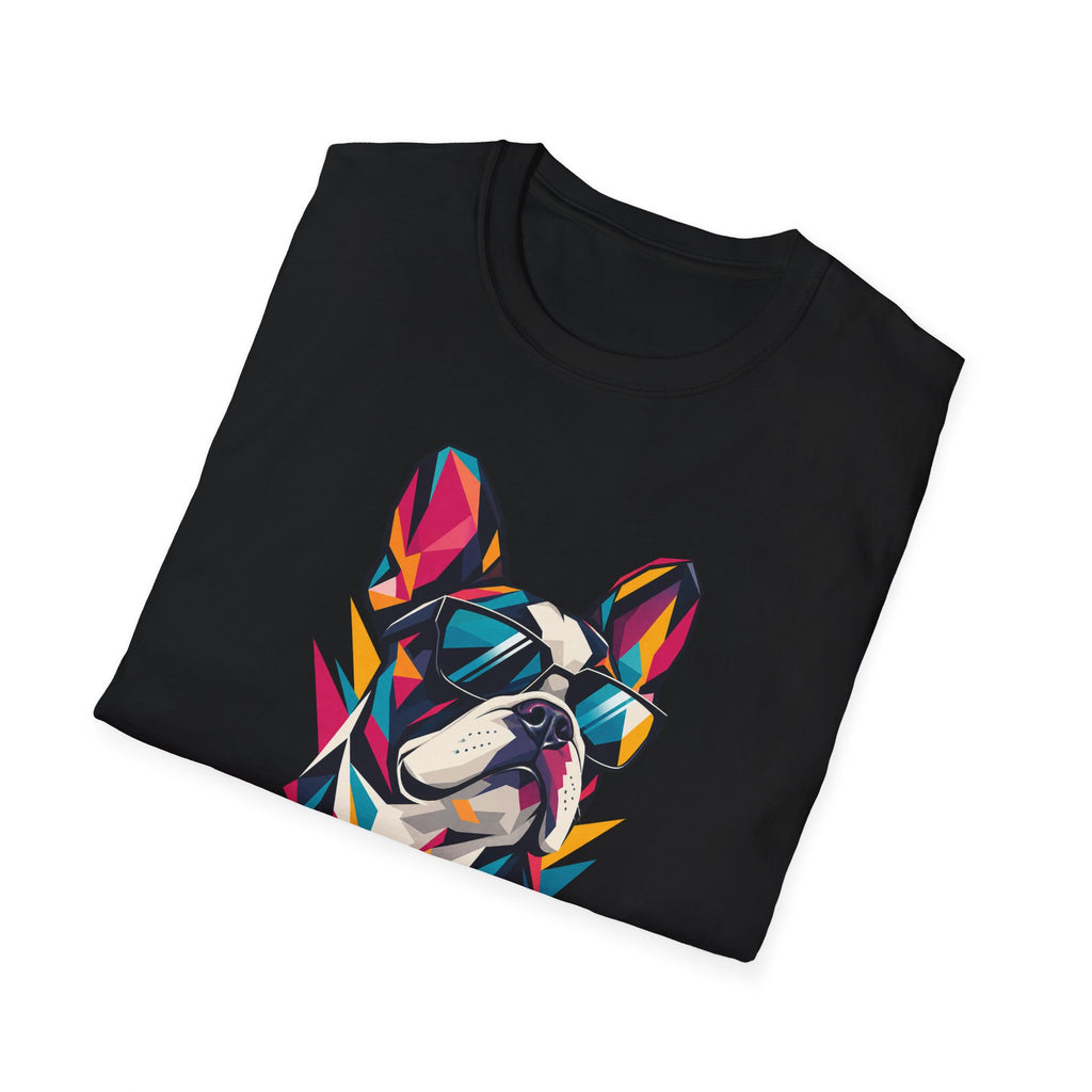 Geometric Dog with Sunglasses
