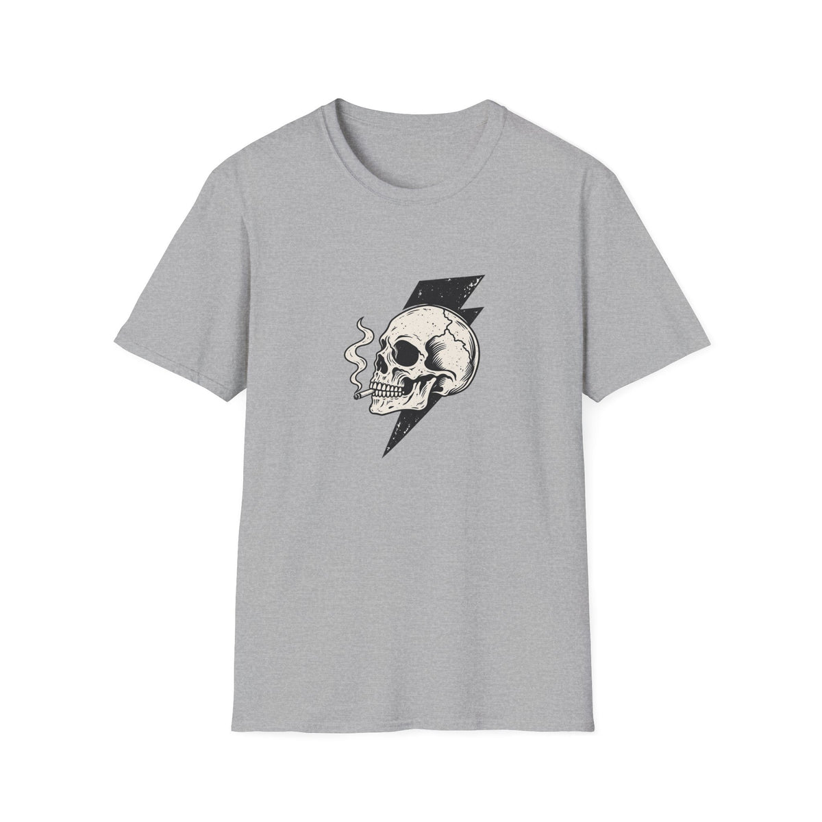 Skull with Lightning Bolt