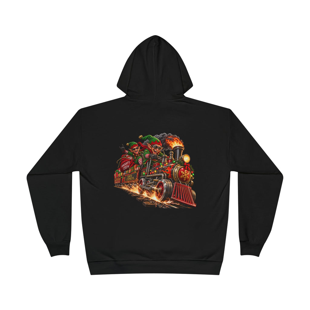 Festive Steam Train Illustration — Unisex EcoSmart® Pullover Hoodie Sweatshirt
