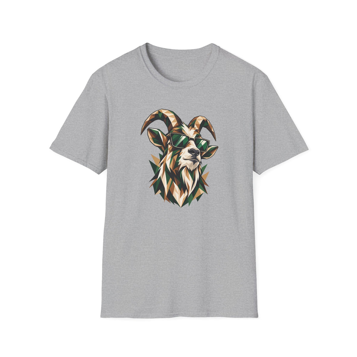 Geometric Goat with Sunglasses