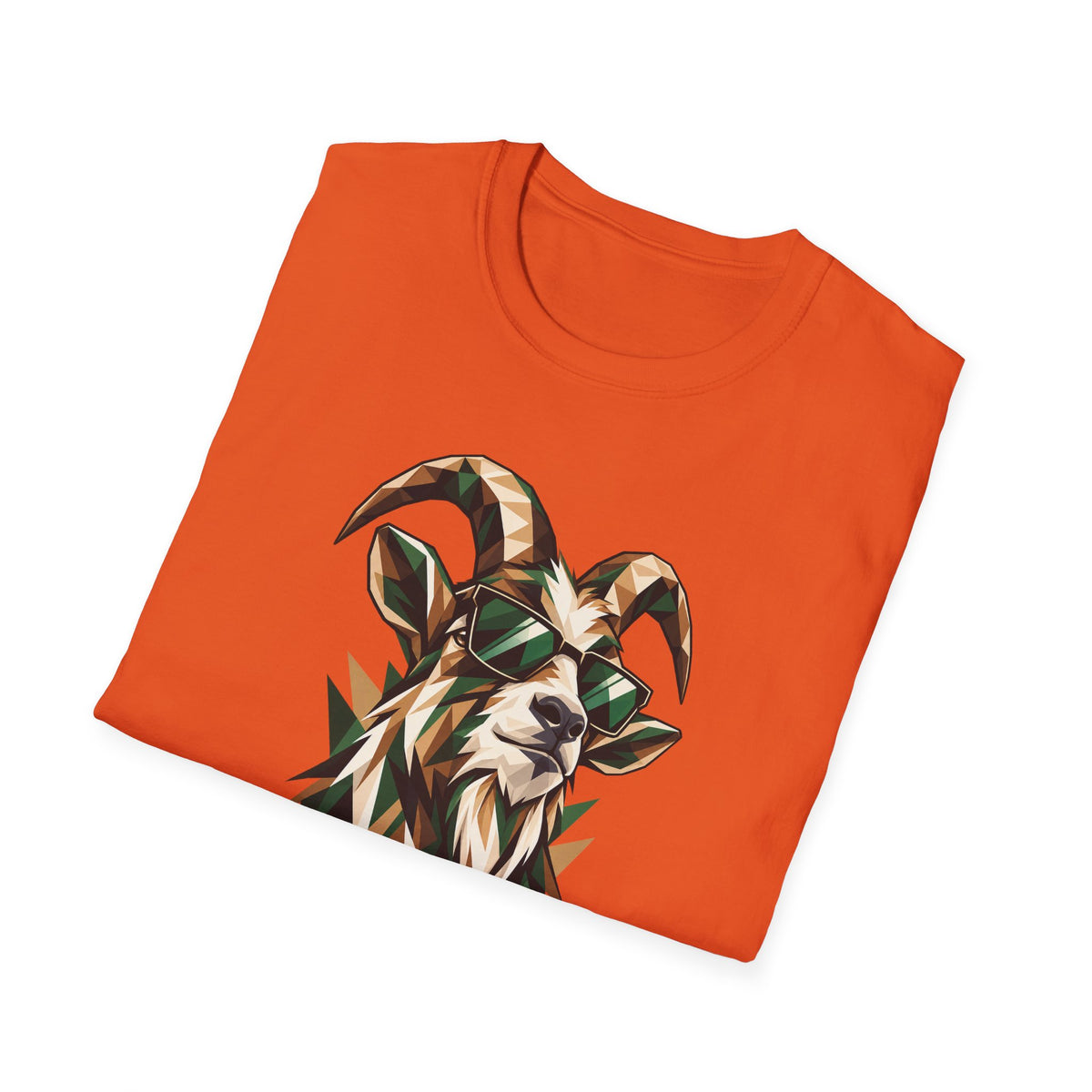 Geometric Goat with Sunglasses
