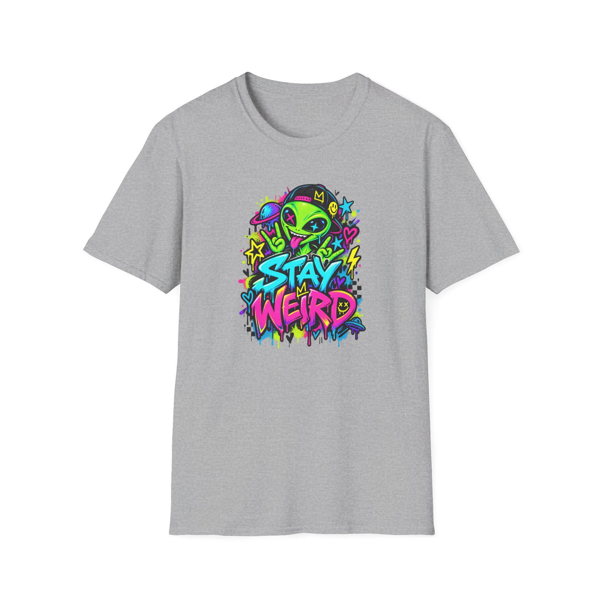 Stay Weird Alien Graphic Tee