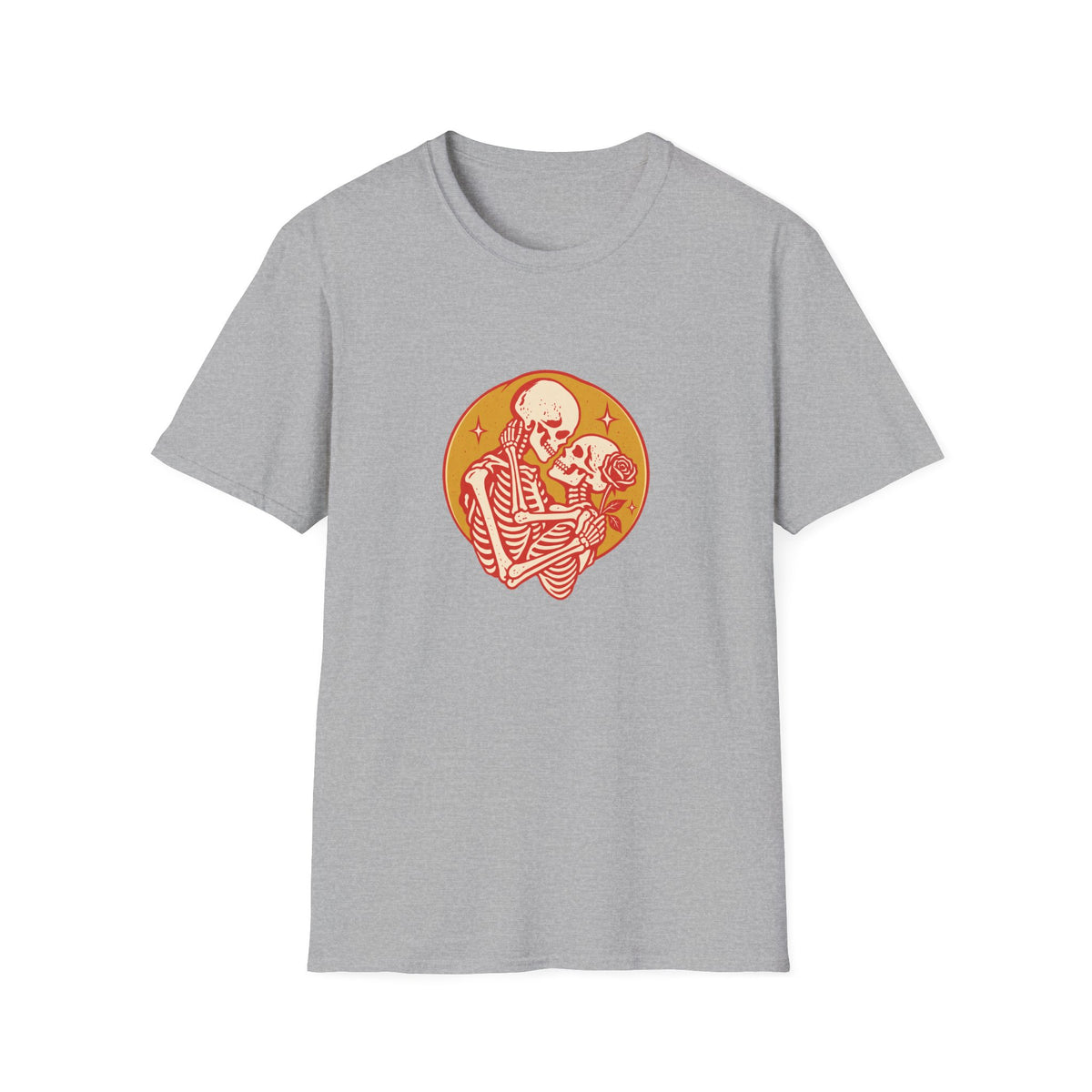 Two Skulls with Rose