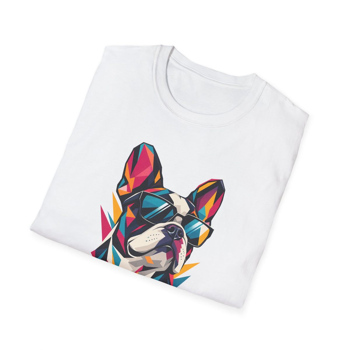 Geometric Dog with Sunglasses