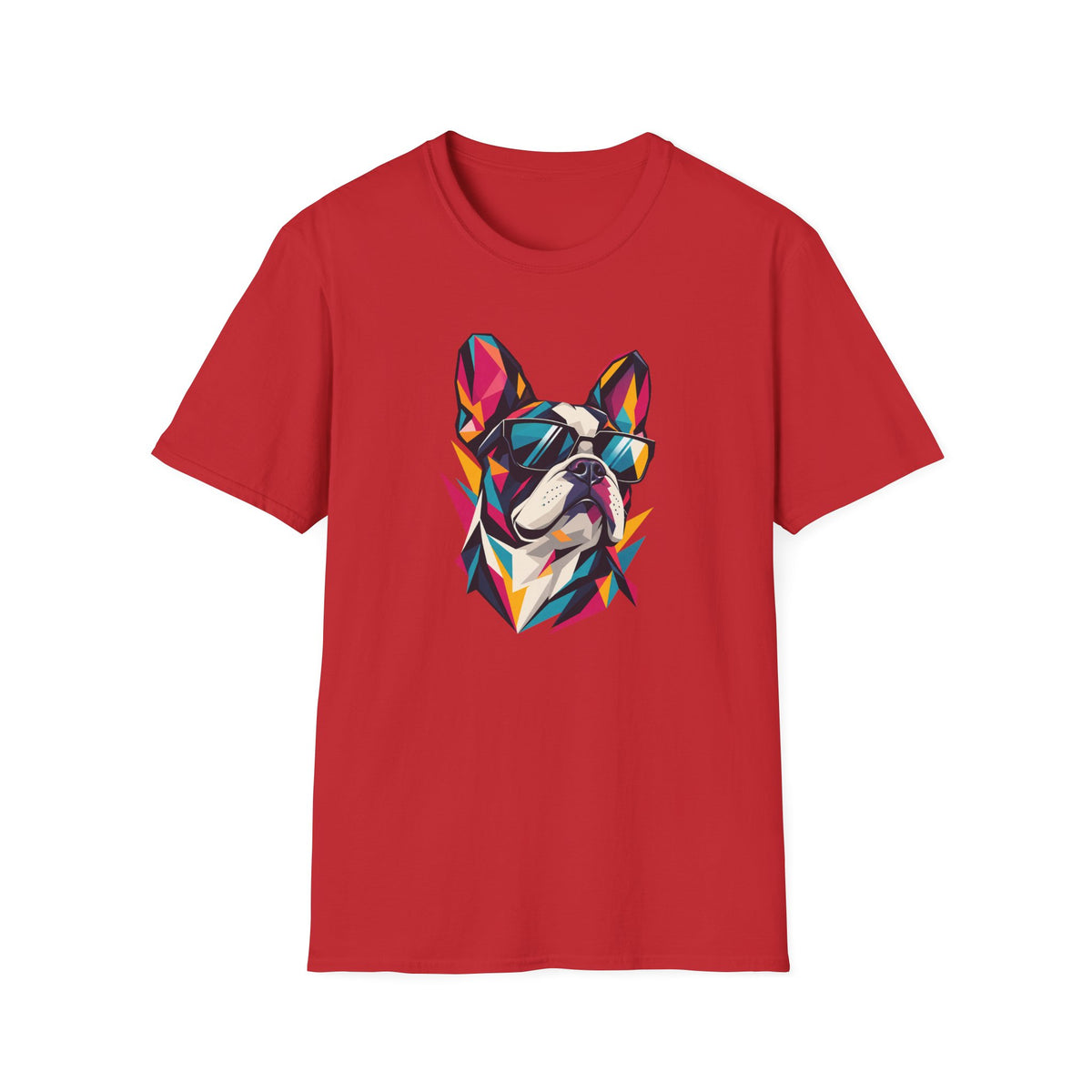 Geometric Dog with Sunglasses