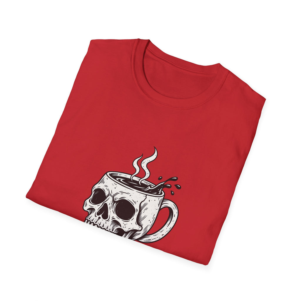 Skull with Coffee Mug