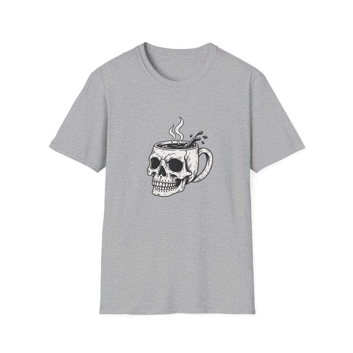 Skull with Coffee Mug