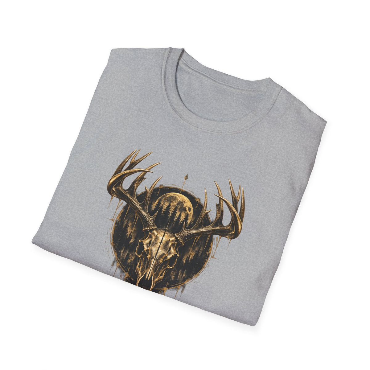 Skull with Antlers and Moon