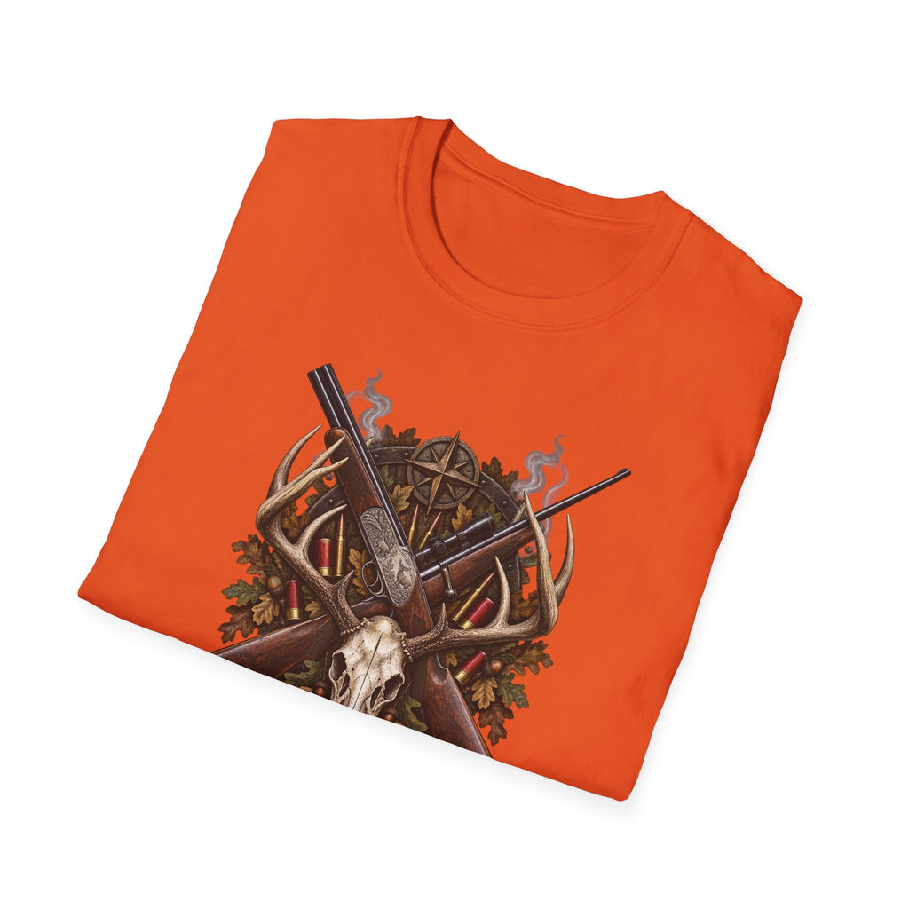 Crossed Guns with Skull and Antlers