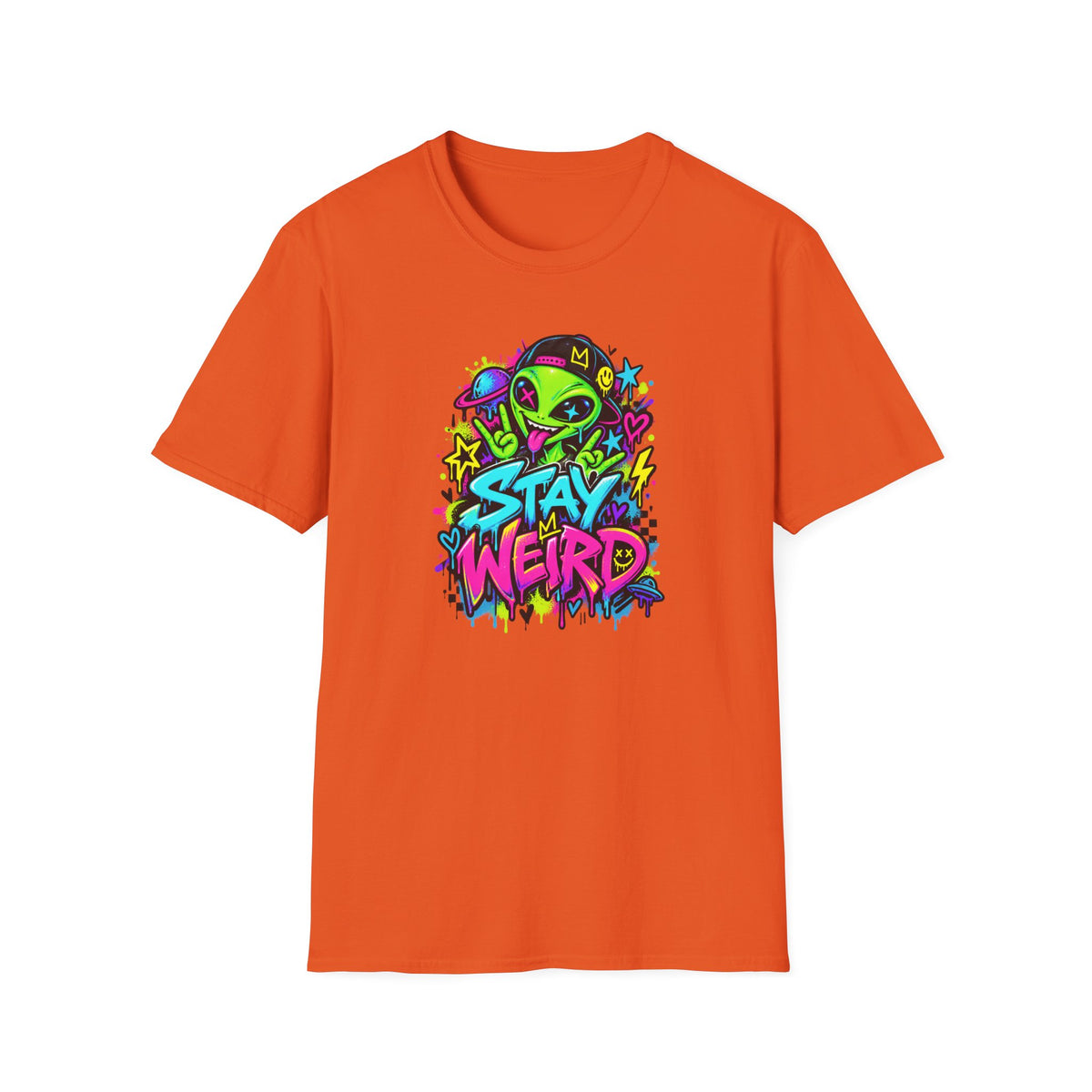Stay Weird Alien Graphic Tee